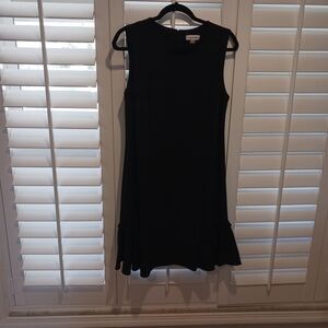 Calvin Klein Black Sleeveless Dress with Ruffle Hem Never Worn